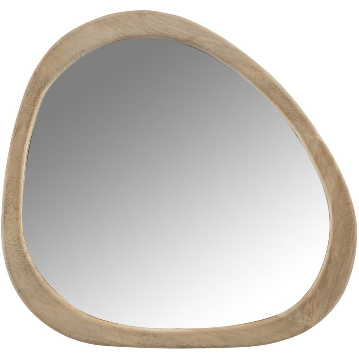 Miroir forme galet manguier clair