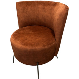 Bolero armchair metal legs