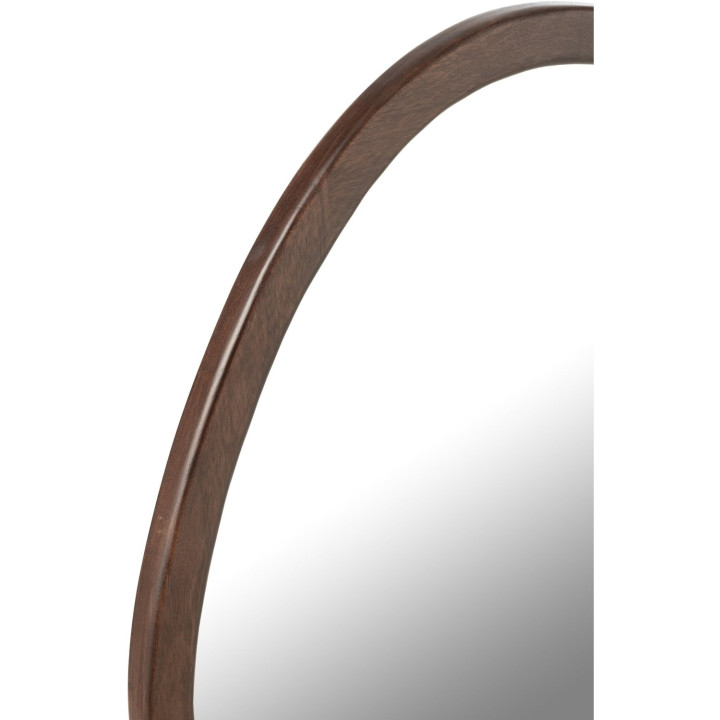Miroir galet manguier brun