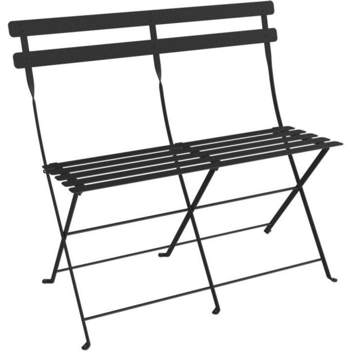 2-seater folding metal bench