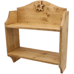 Curved edelweiss shelf 50 cm
