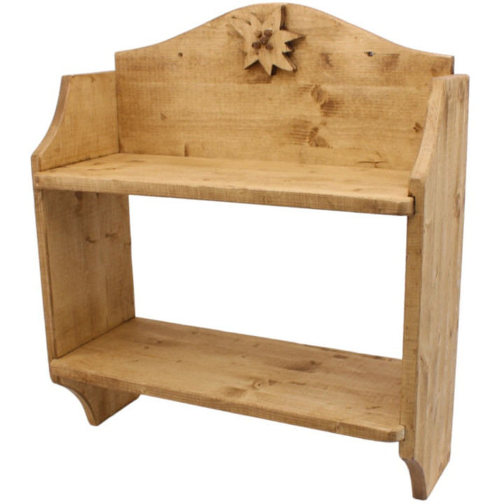 Curved edelweiss shelf 50 cm