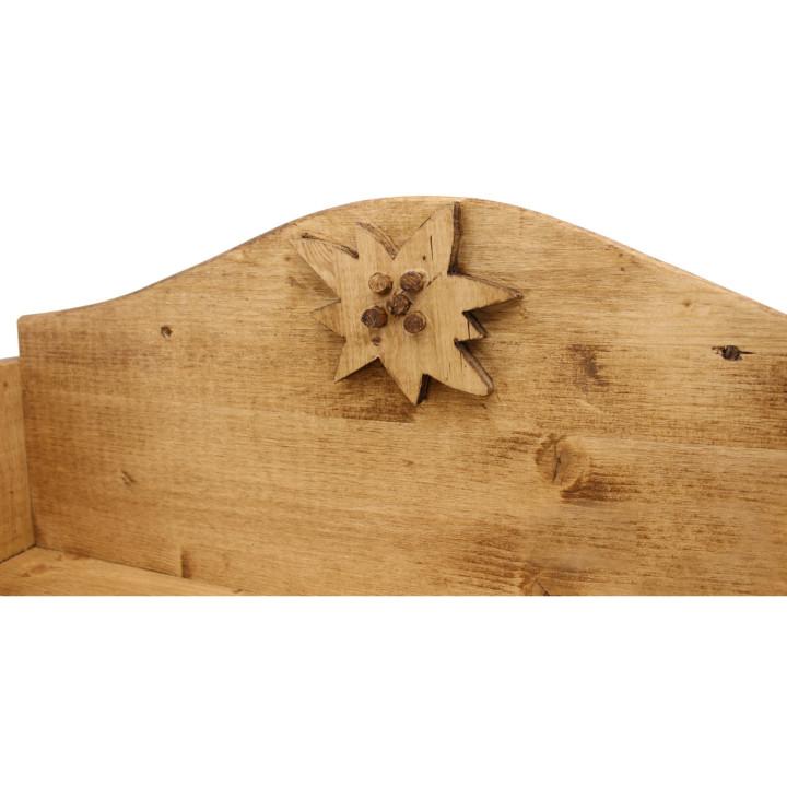 Curved edelweiss shelf 50 cm