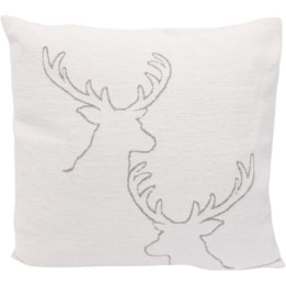 Cushion 2 stag heads