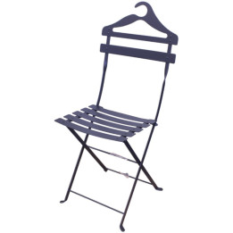 Valet folding metal chair