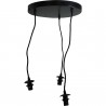 Suspension basique 3 lampes, sans abat-jour