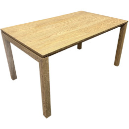 Extendable star table solid oak top
