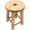 Tabouret rond coeur