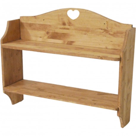 Etagere galbée coeur 70 cm