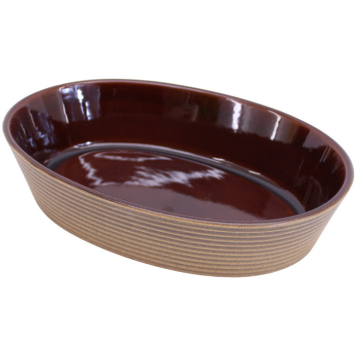 Piccolo piatto da gratin brown