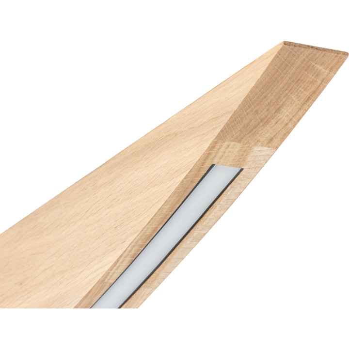 Sospensione Dubai mezzaluna legno/metallo