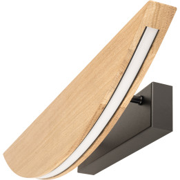 Applique Dubai mezzaluna legno/metallo