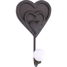 Heart wall hook, ceramic ball