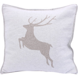 Ecru deer cushion