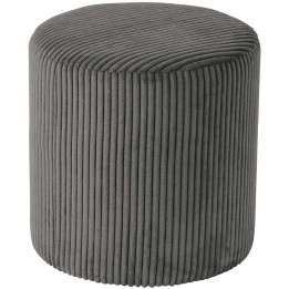 Ribbed velvet pouf