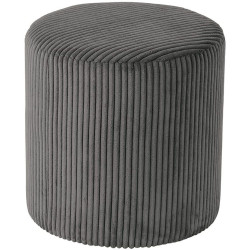 Pouf in velluto a coste - Grey