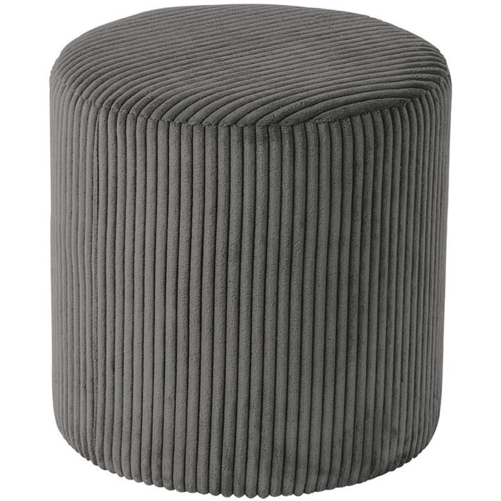 Pouf in velluto a coste