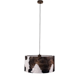 Bovino pendant light cowhide effect shade