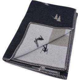 Ski run flannel throw