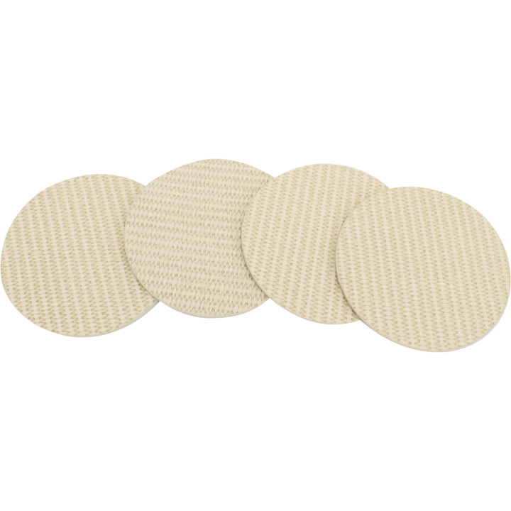 4 sous-verre rond effet sisal