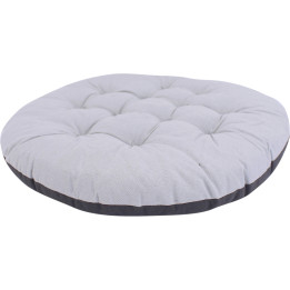 Round reversible two-tone chair cushion