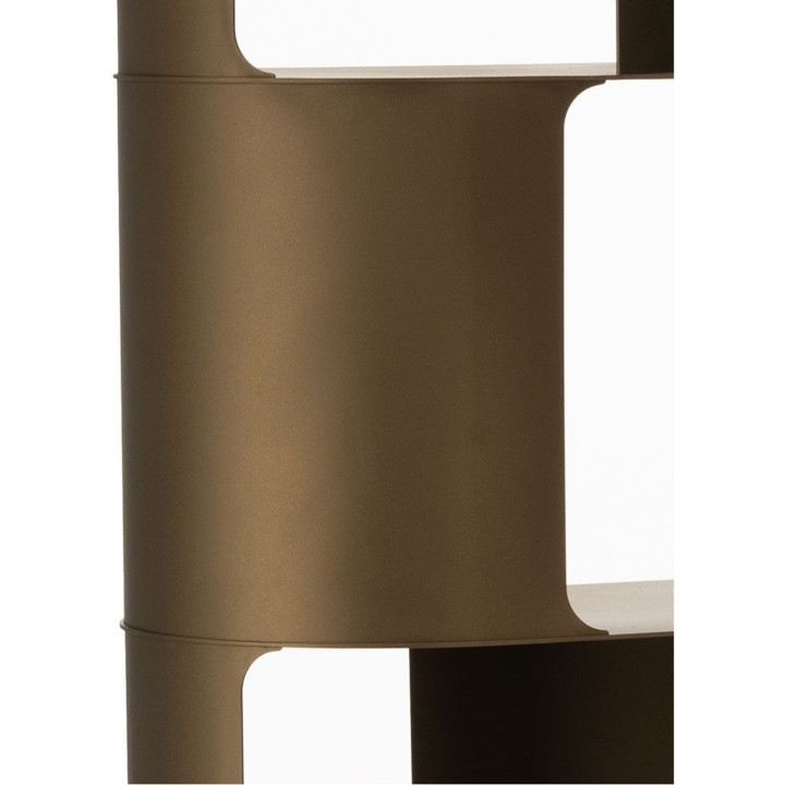 Bibliothèque métal bronze