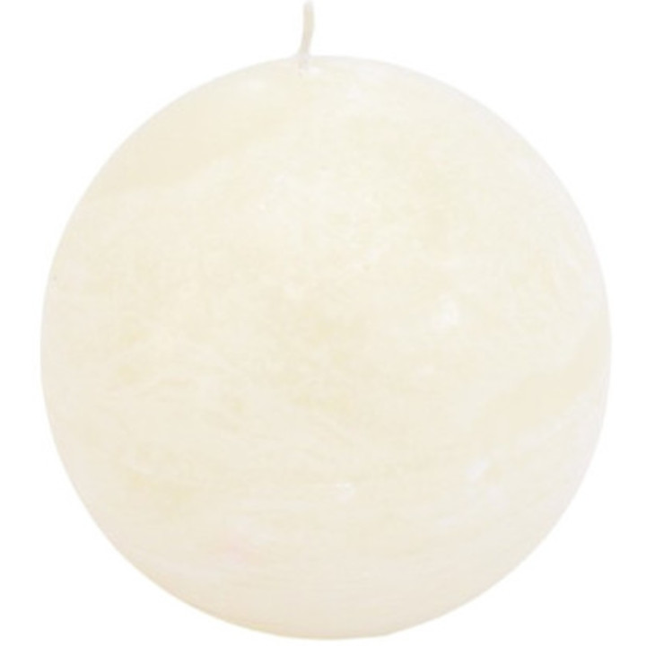 Cream sphere candle