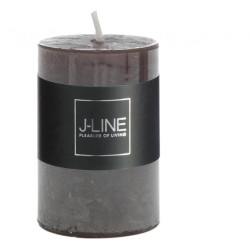 Bougie cylindrique marron/noir - 5x7.5