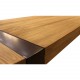 Table rectangulaire en pin massif brossé avec pieds métal