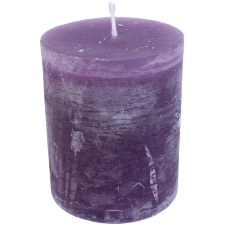 Violet cylinder candle