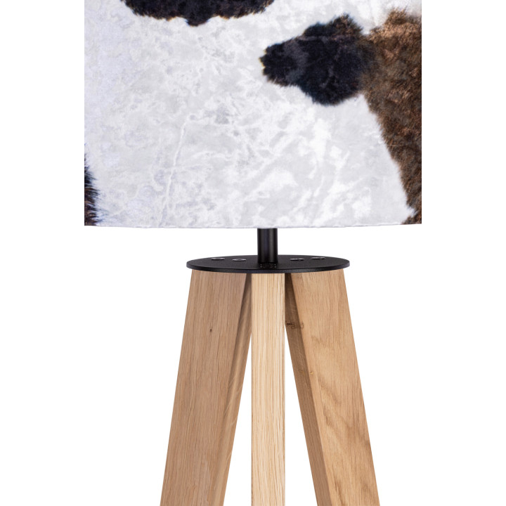 Bovino cowhide effect shade floor lamp
