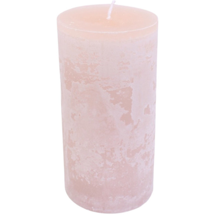 Beige cylinder candle