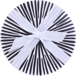 6 printed vinyl coasters with line design