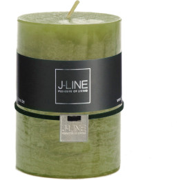 Green cylindrical candle