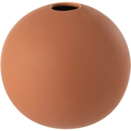 Pottery-effect ball vase