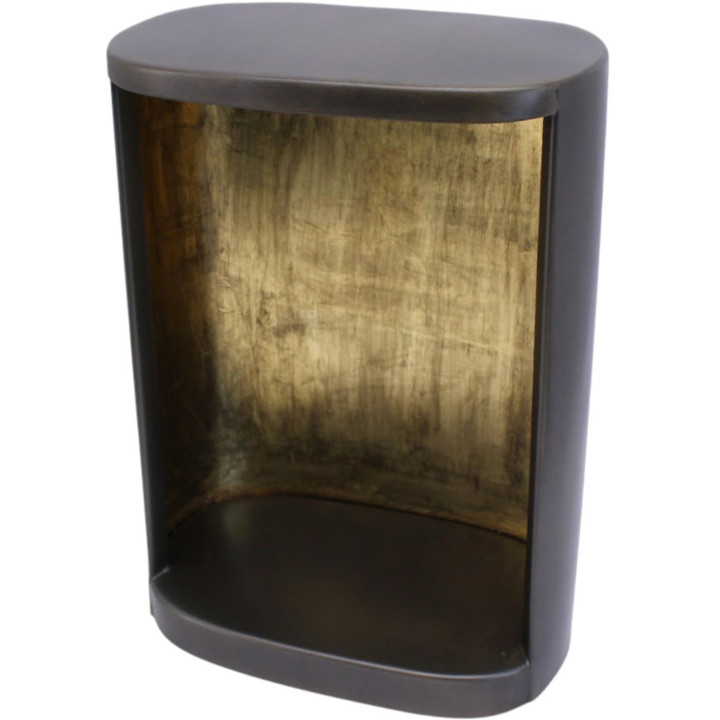 Antique metal candle holder
