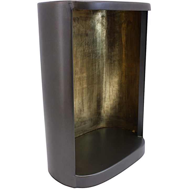 Antique metal candle holder