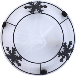 Plafoniera tonda Fiocco - Black