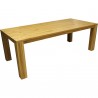 Table concept melbourne 15 avec 2 allonges 50 cm plateau massif
