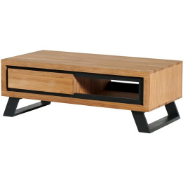 Tavolino in rovere oliato 1 cassetto