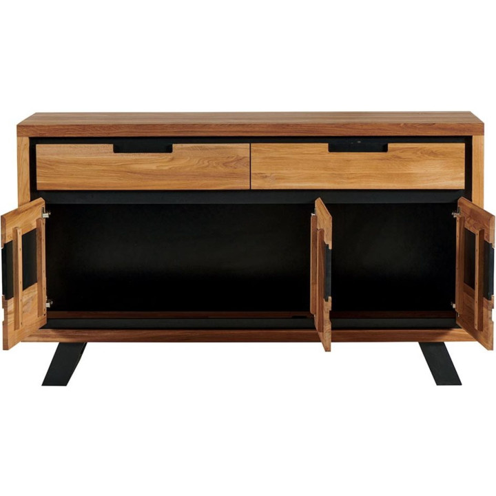 Credenza in rovere oliato 3 ante + 2 cassetti