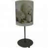 Lampe métal ronde