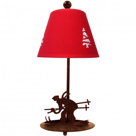 Lampe skieur abat jour sapin Lampe skieur abat jour sapin