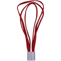 Magnetic double ring curtain tieback - Red