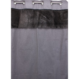 Suede curtain