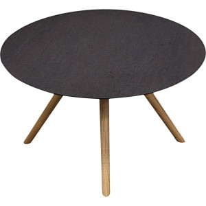 Table basse pieds chêne et plateau résine hpl