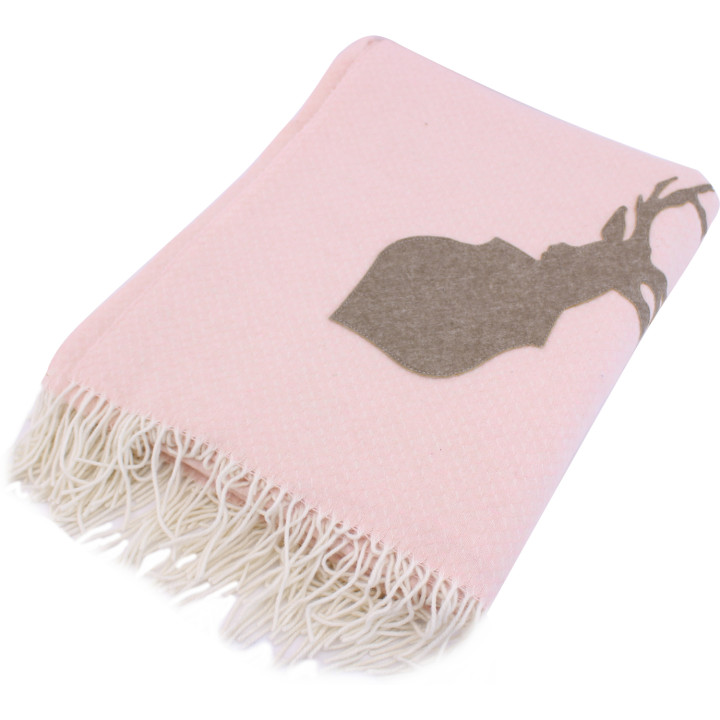 Plaid maribor rosa cervo marrone