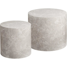 Set of two Prague cylinder tables