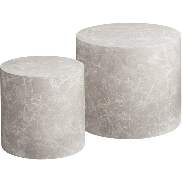 Set de deux tables prague cylindre