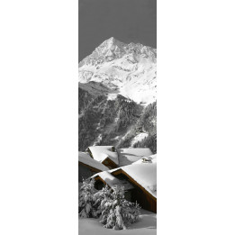 Snowy chalets chromaluxe photo print